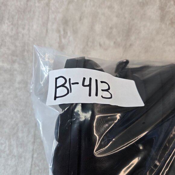 Victorian Ankle Boots Leather Chain Stud Block Heel Whimsigoth Pointy Bootie 6.5 - Picture 14 of 14